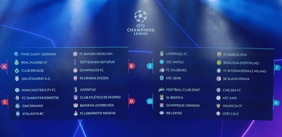 Champions League group stage 